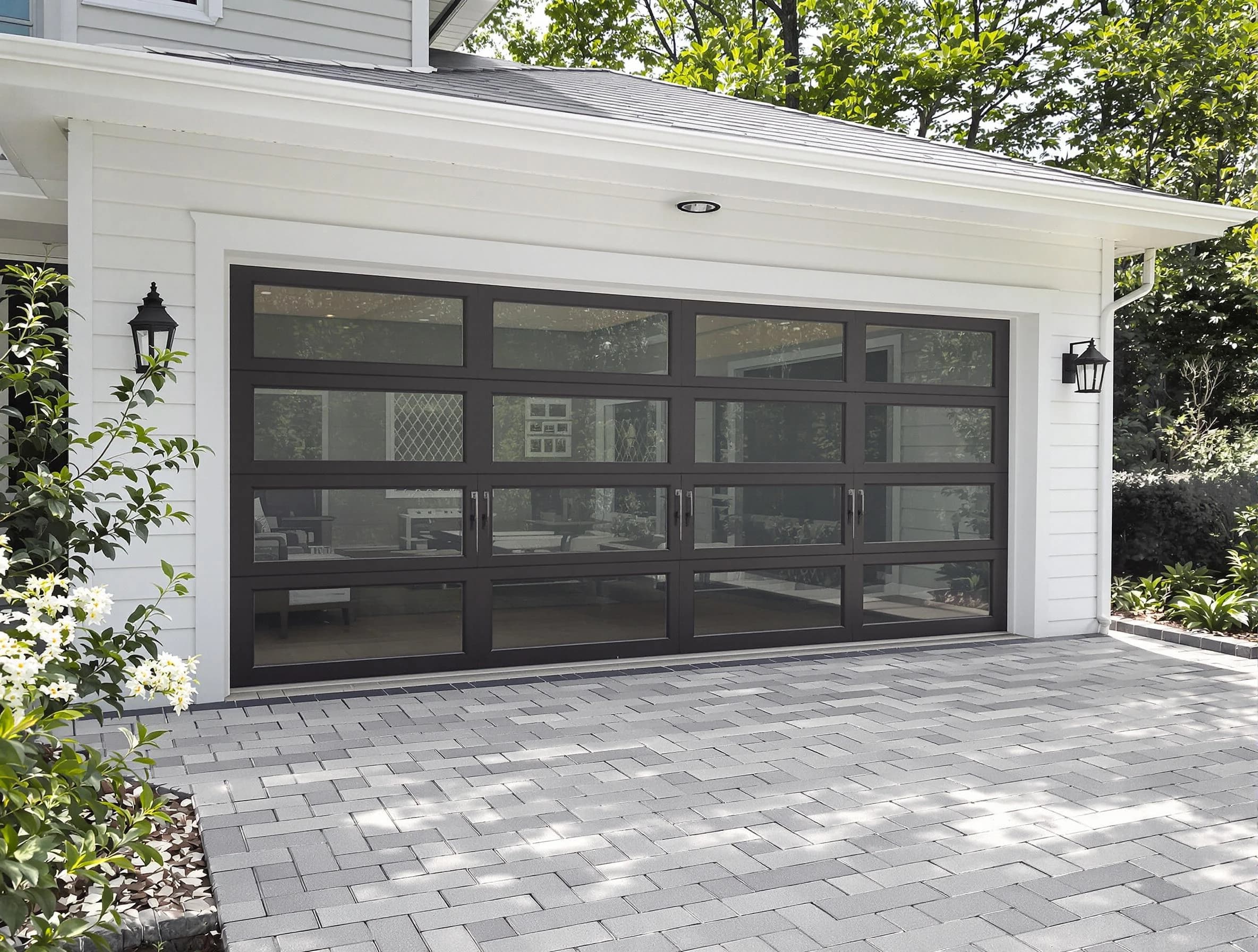 Lone Tree Garage Door Repair design specialist presenting custom garage door options to Lone Tree homeowner