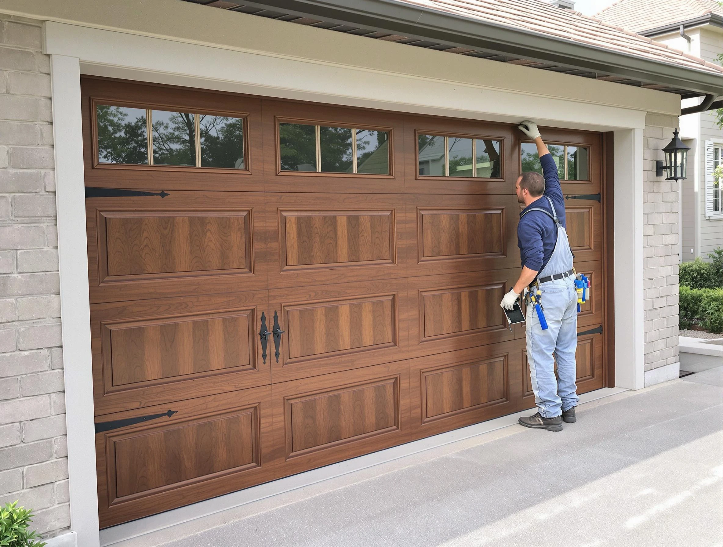 Custom garage door showcase by Lone Tree Garage Door Repair in Lone Tree