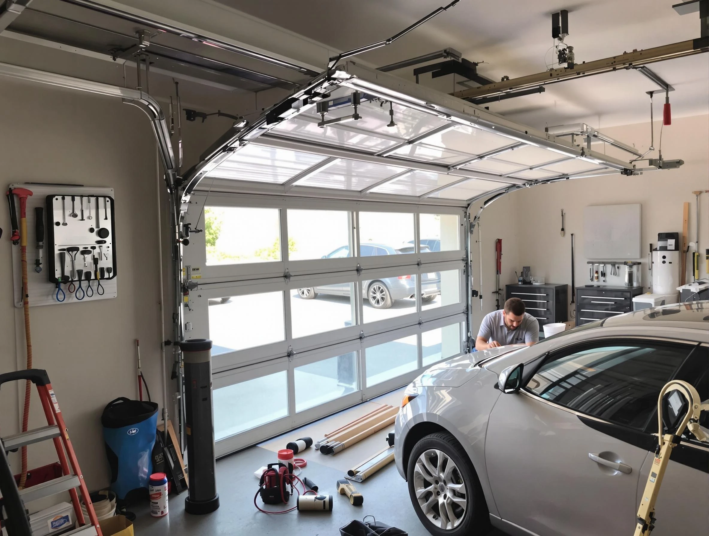Garage door noise reduction service by Lone Tree Garage Door Repair in Lone Tree